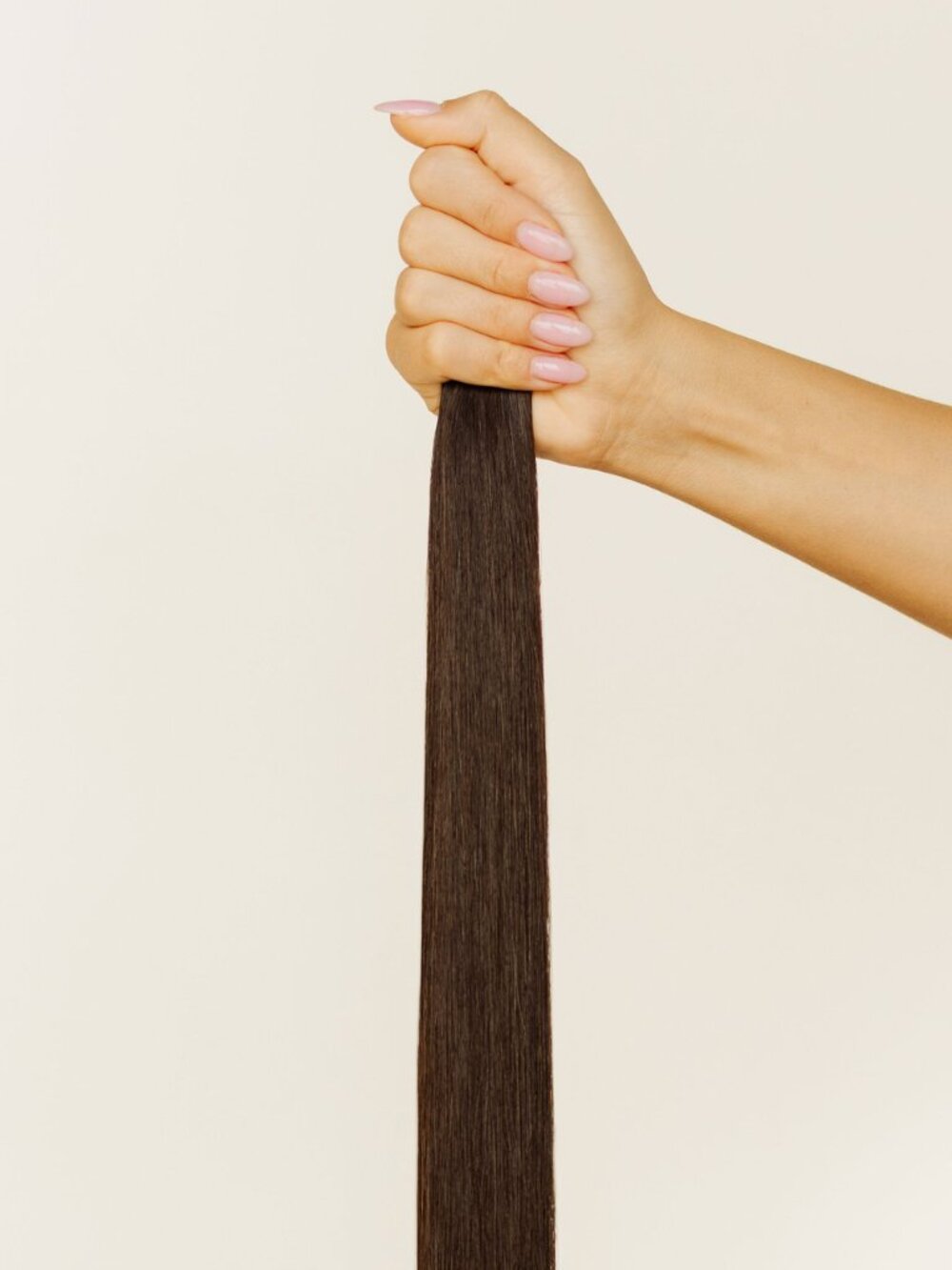 JZ - The Bailey: #1B J Tied Weft Brown Hair Extensions 16"- NWT